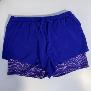 Zella Girl size 14 16 XL Layered Athletic Shorts